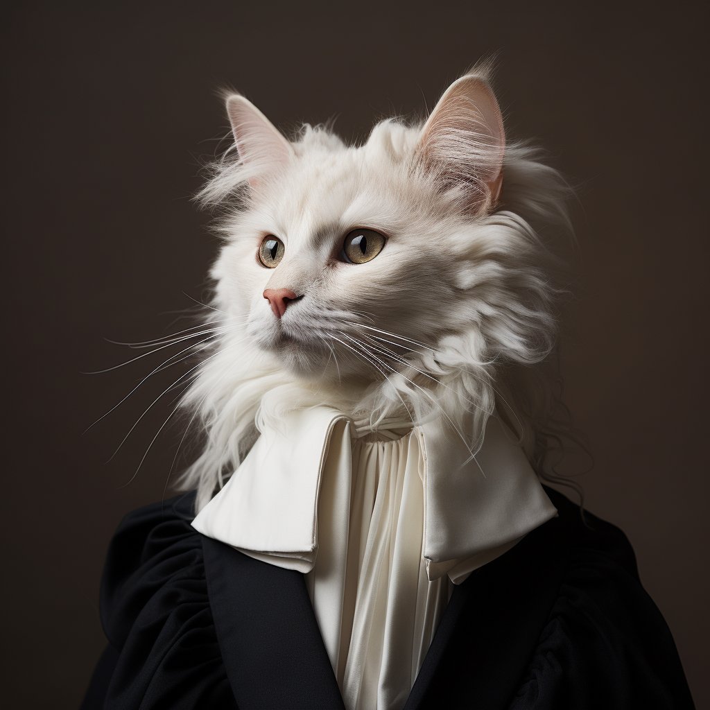 Adjudicator Portraits Stylish Cat Portrait Images