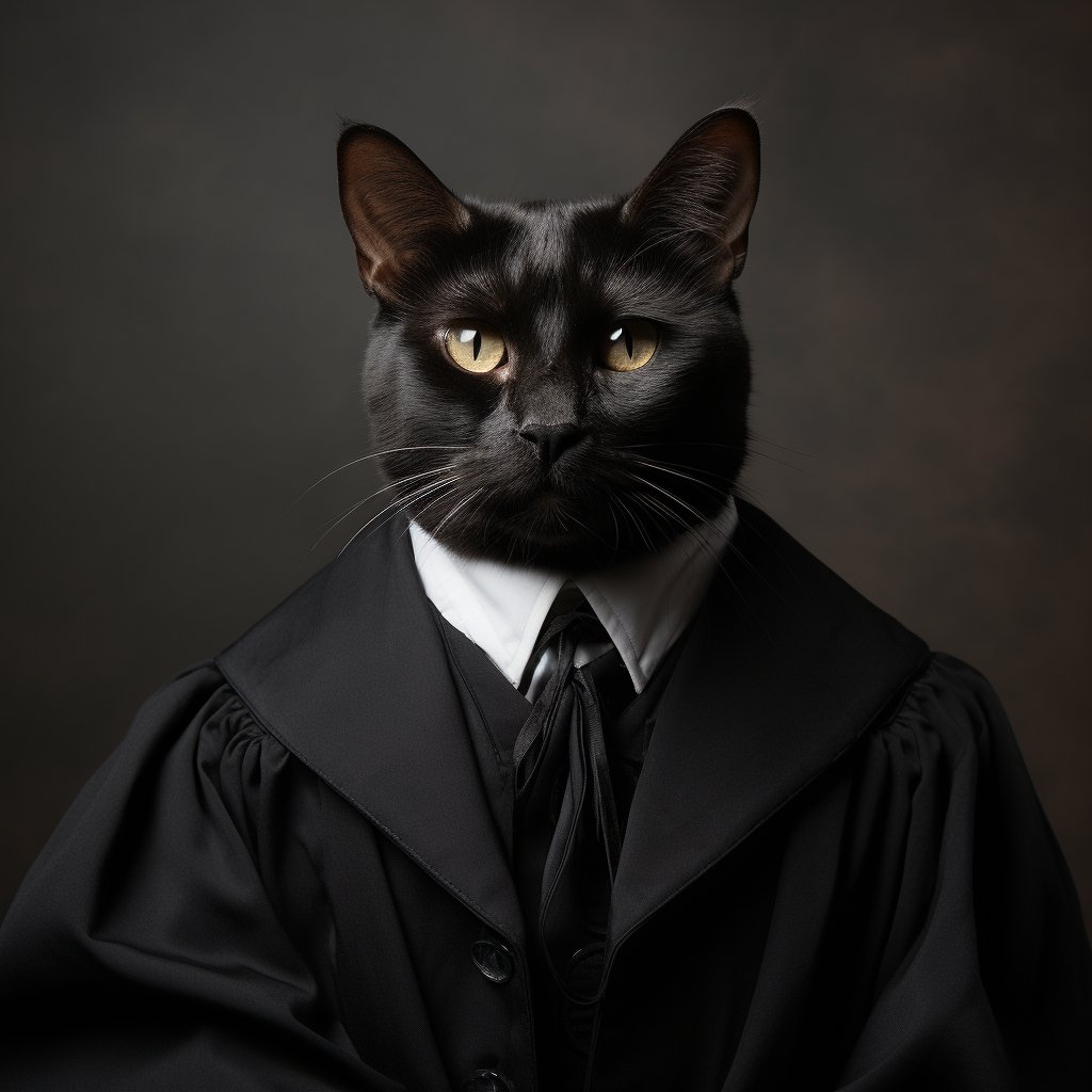 Wise Jurist'S Portraits A Cat Portrait Image