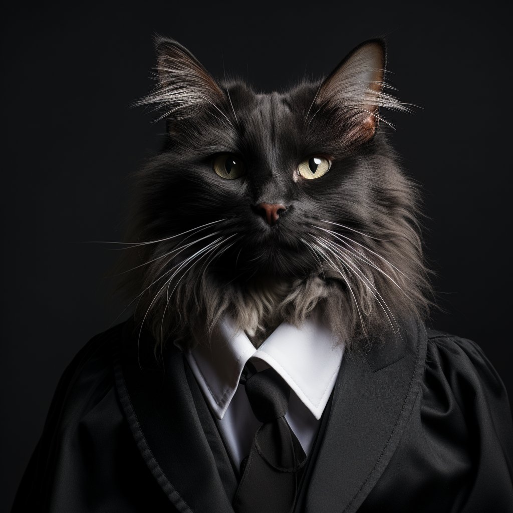 Judge'S Integrity Portraits Pop Art Cats