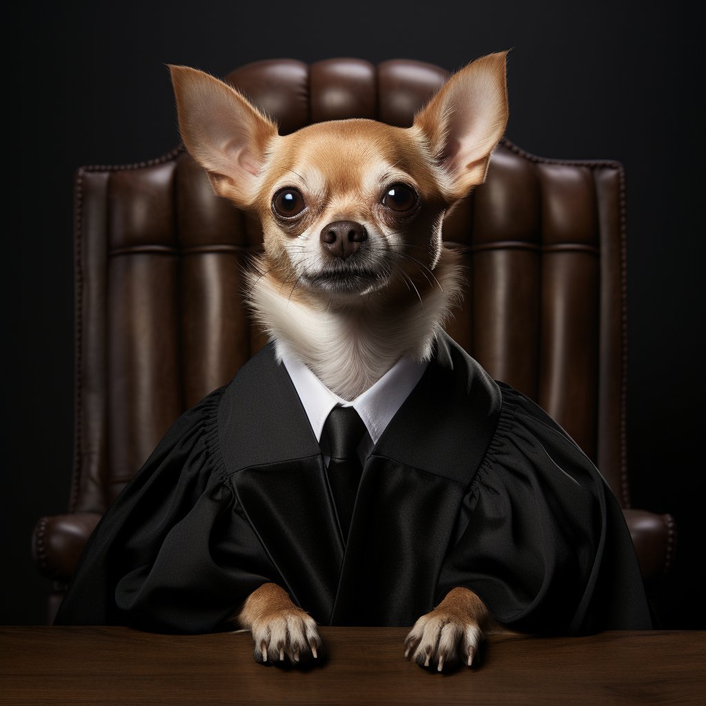 Judicial Decorum Shots Personalised Dog Canvas Prints