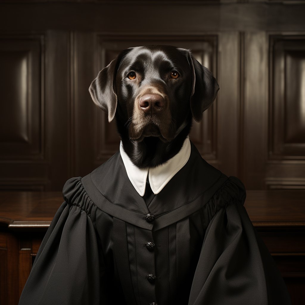 Supreme Court'S Integrity Dog Canvas Image