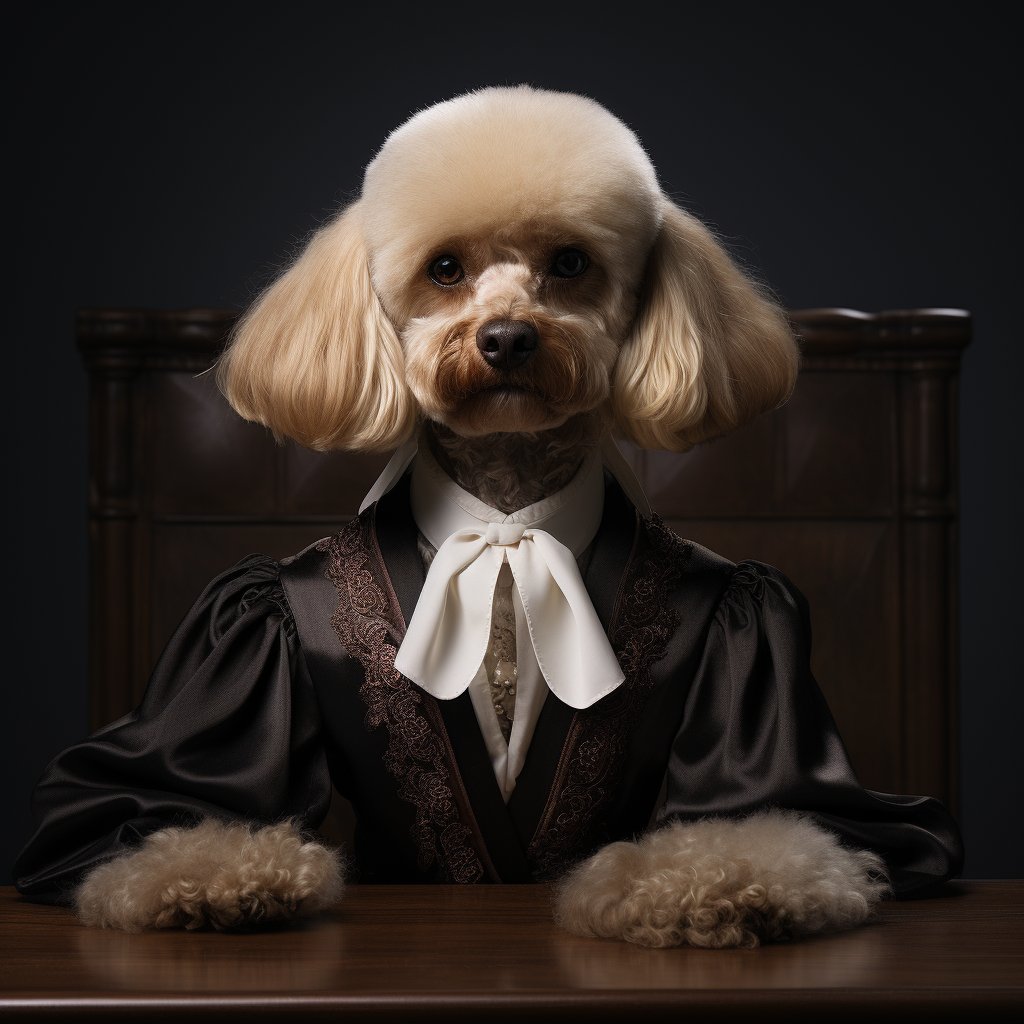 Courtroom Portraits Dog Canvas Png Image