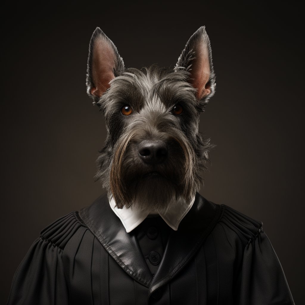 Judge'S Robe Art Little Dog Canvas Images