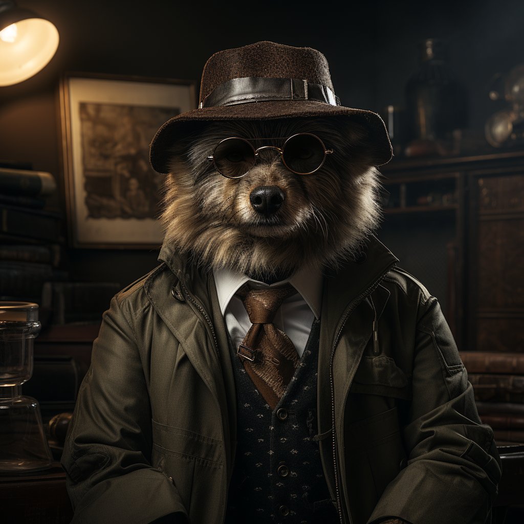 Detective Canvas Images Download Pet Digital Canvas Art