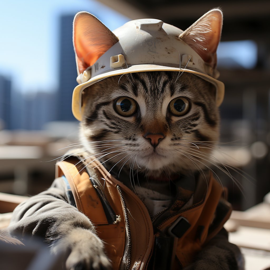 Infrastructure Designer Cool Cat Art Image