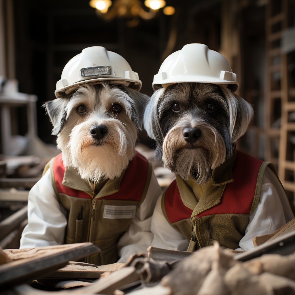 Reliable And Trustworthy Construction Worker The Dog Art Image