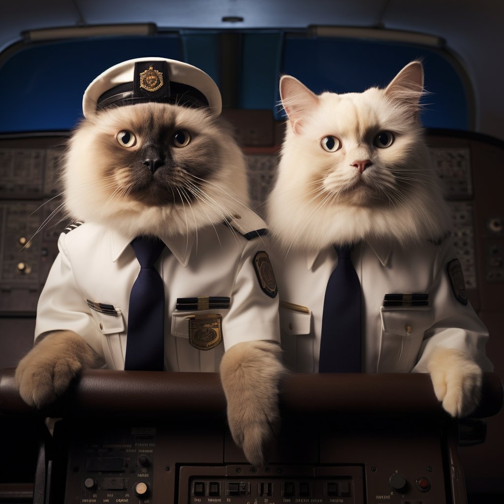 Inspirational Aviator Cat Art Photo Funny