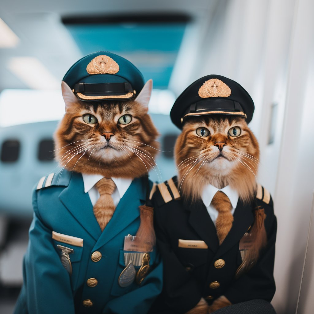 Experienced Pilot Pop Cat Art Picture