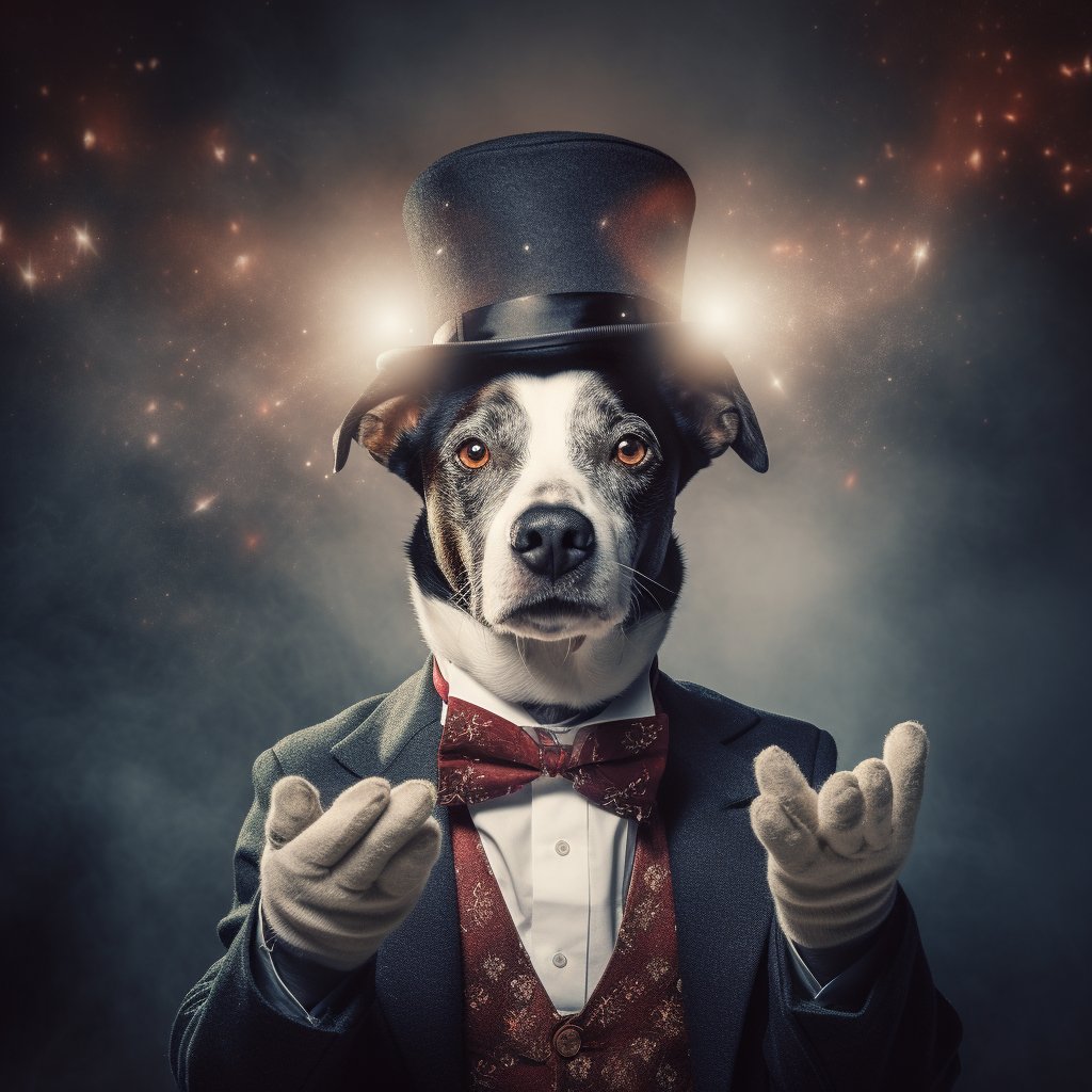 Nomad Magician Custom Dog Art Photo