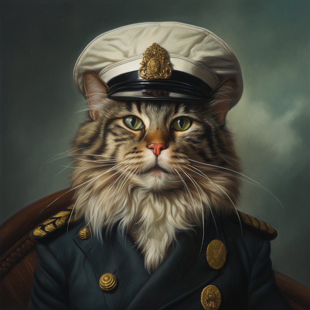 Experienced Sailor Funny Dog Art Picture