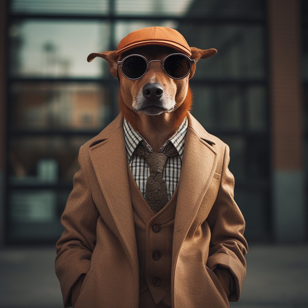 Funny Dog Art Fashion Picture Prints