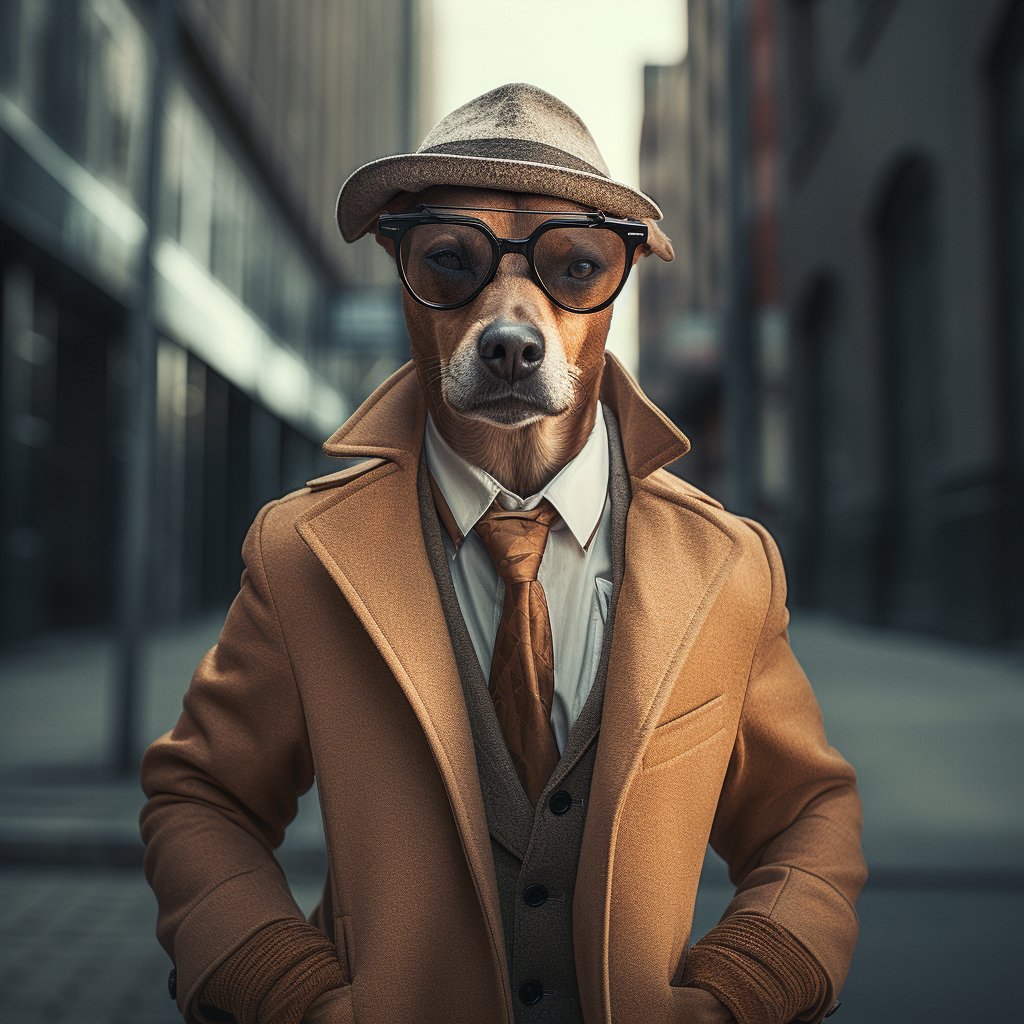 Fashion Dogman Art Picture