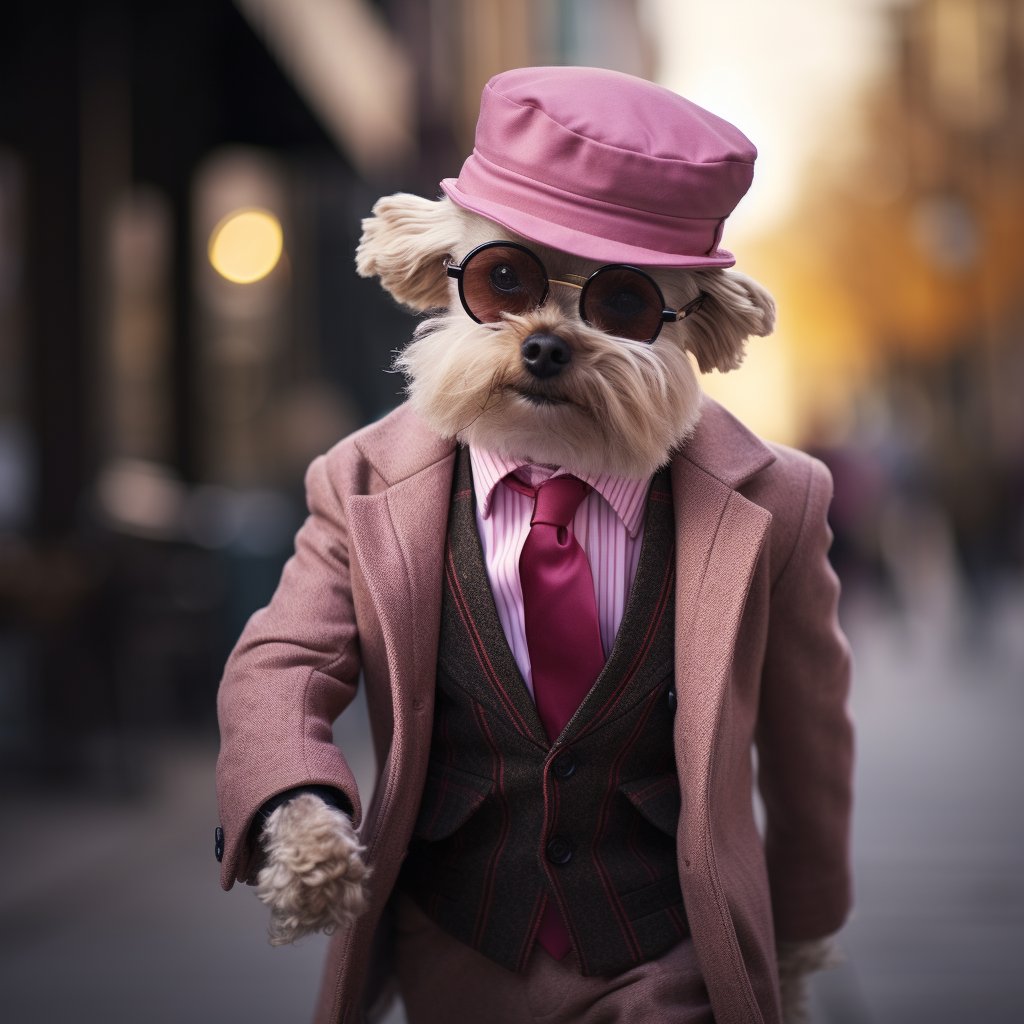 Art Pic Of Fashion Dog