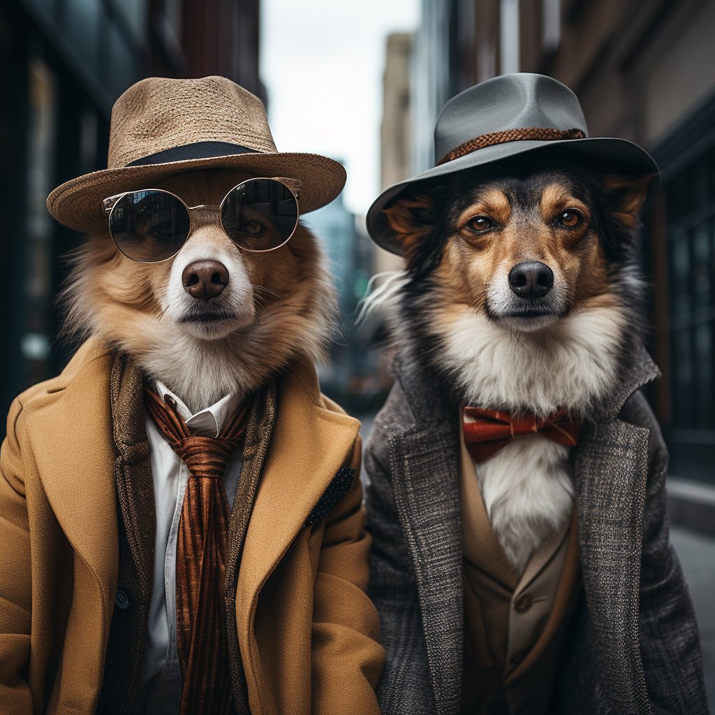 The Art Pic Of The Fashion Dog