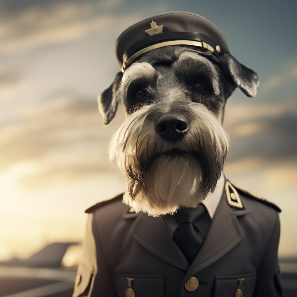 Knowledgeable Pilot Custom Dog Pop Art Pic