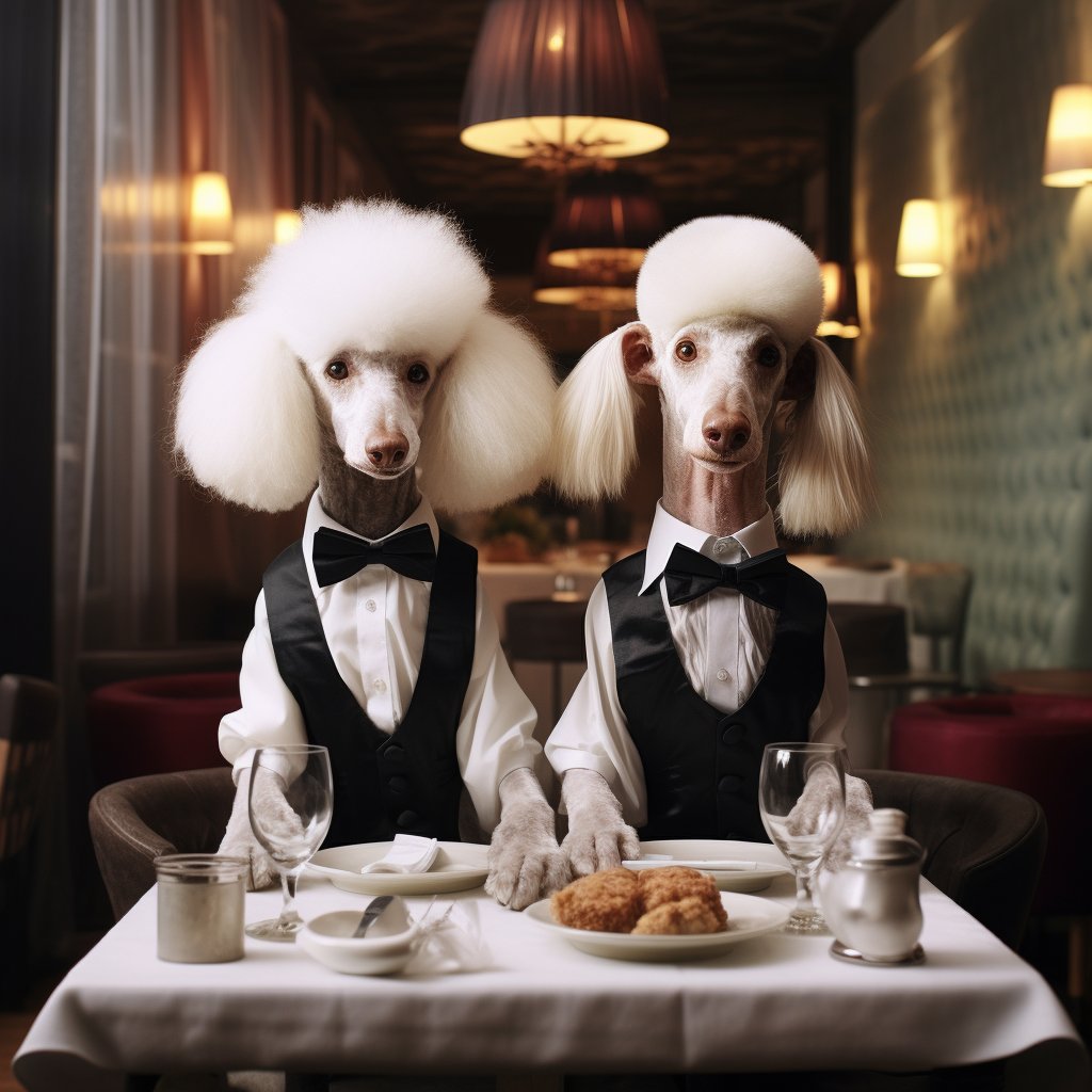 Energetic Banquet Waiter Fine Digital Art Dog Photography