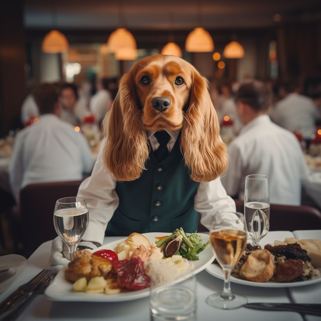 Respectful Dining Room Crew The Art Photograph Of The Dog