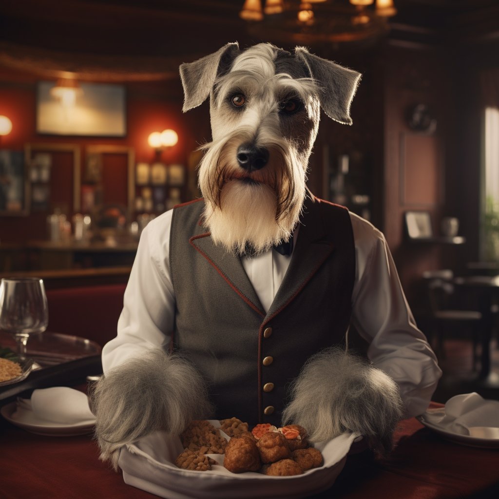 Accommodating Waiters And Waitresses Art Photograph Bulldog