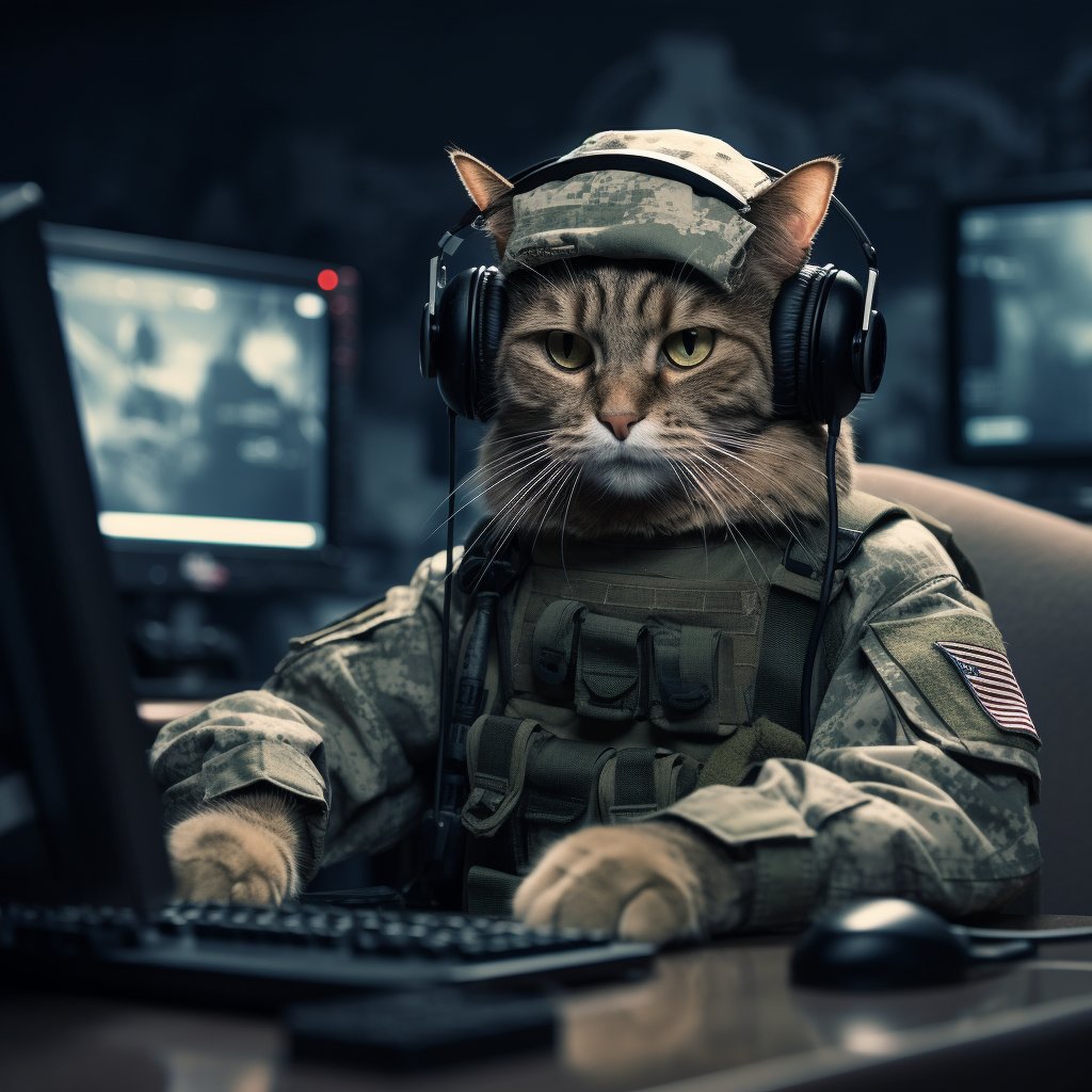 Infiltration Intelligence Soldier Big Cat Wall Digital Art