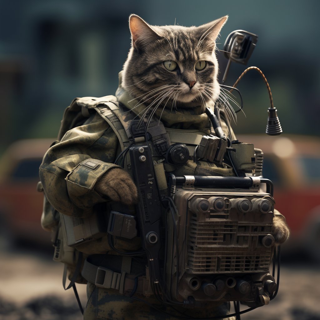 Innovative Signal Soldier Art Photograph By Cats