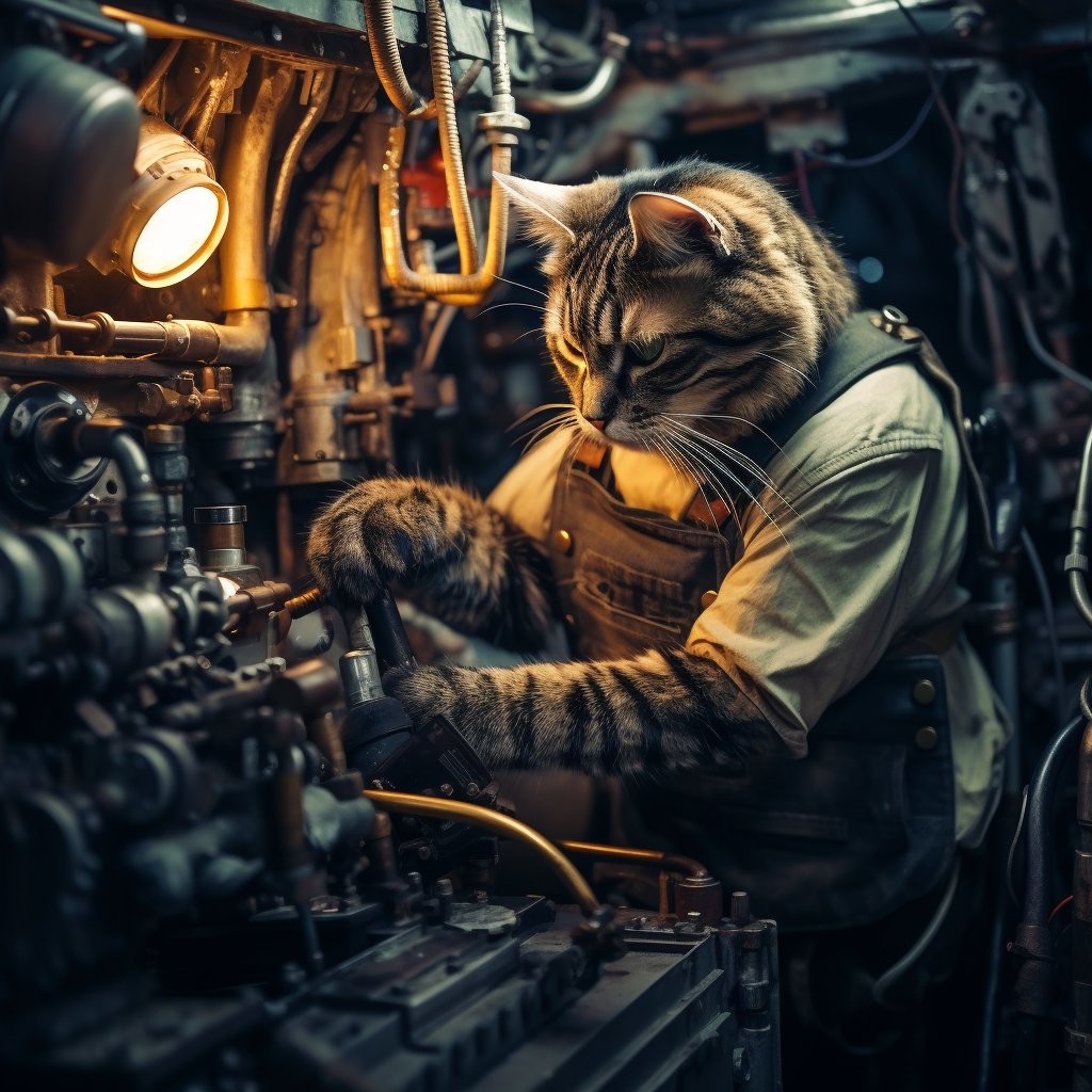 Dedicated Engineer Soldier Pop Art Prints Cats