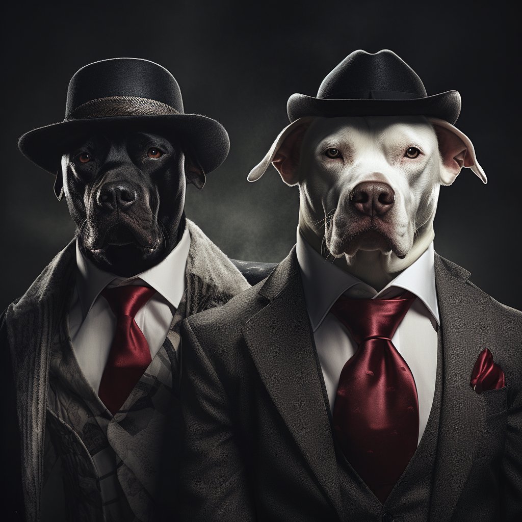 Calculating Mafia Boss Pet Wall Art Image