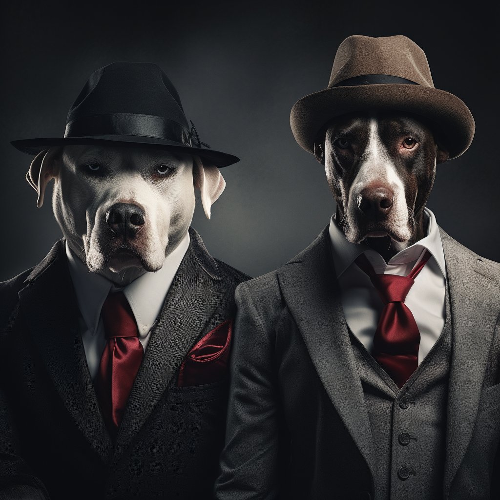 Diabolical Mafia Boss Fine Art Pet Portraits Image