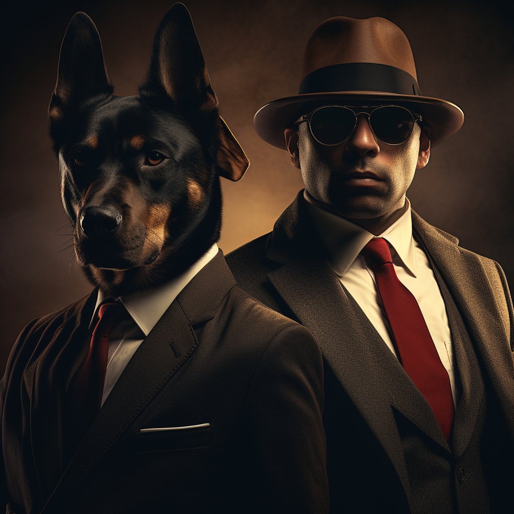 Omnipotent Mafia Boss Pet Loss Art Photo