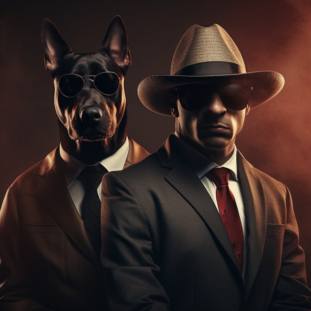 Shady Mafia Boss Custom Pet Wall Art Photo