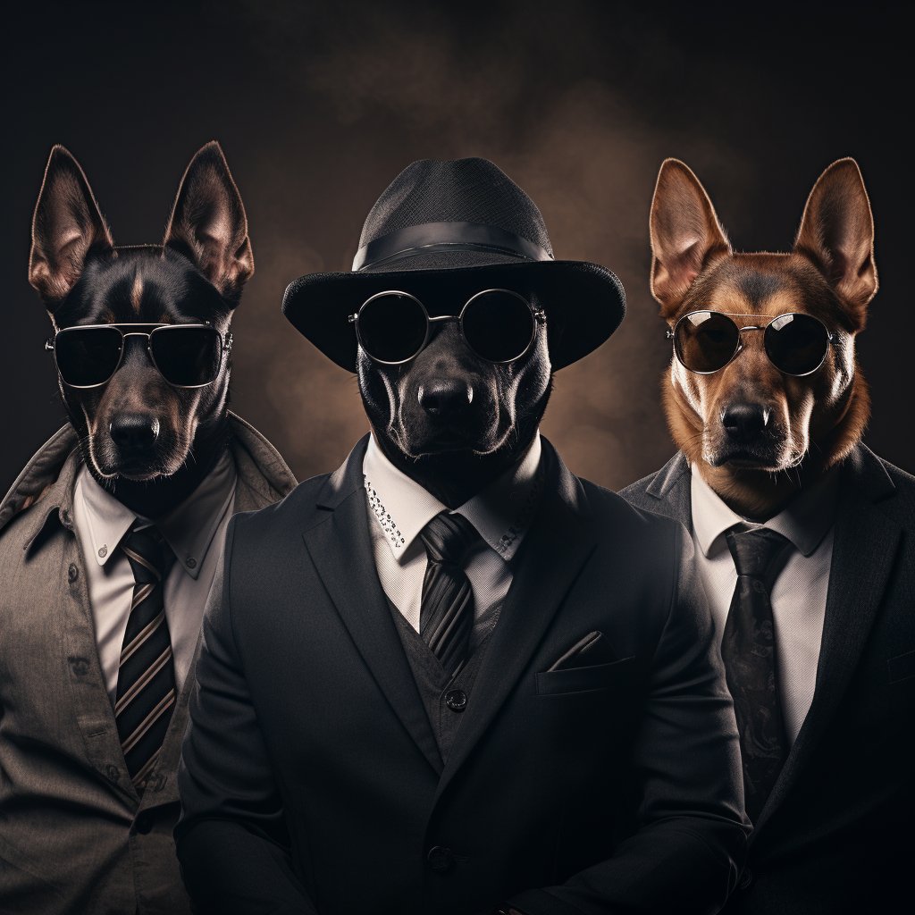 Unscrupulous Mafia Boss Modern Pet Art Photo