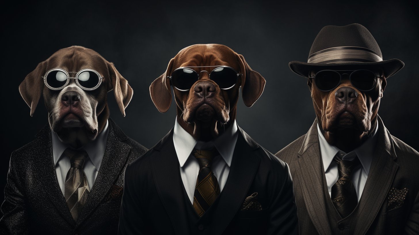 Masterful Mafia Boss Pet Canvas Art Picture