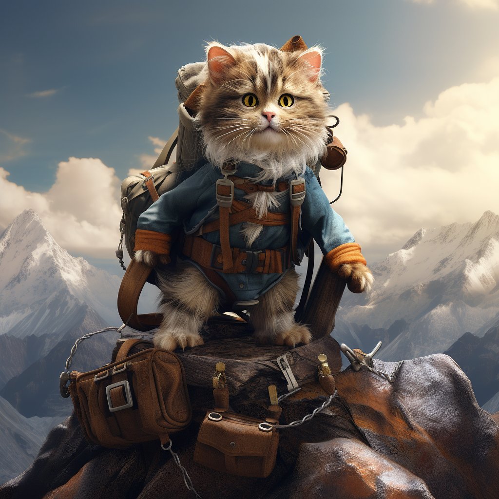 Best Mountain Climber Exercise Pet Digital Art Picture