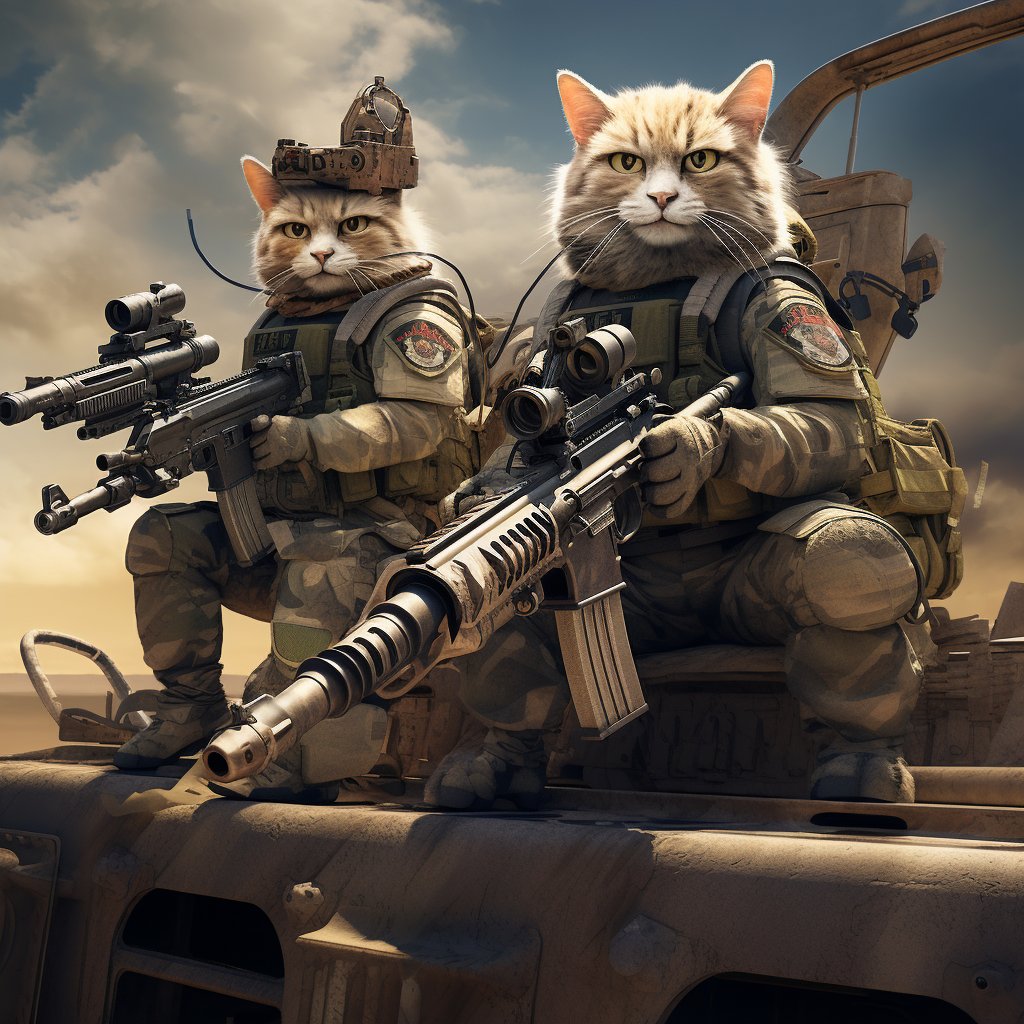 Efficient Machine Gun Operator Canvasist Pet Prints