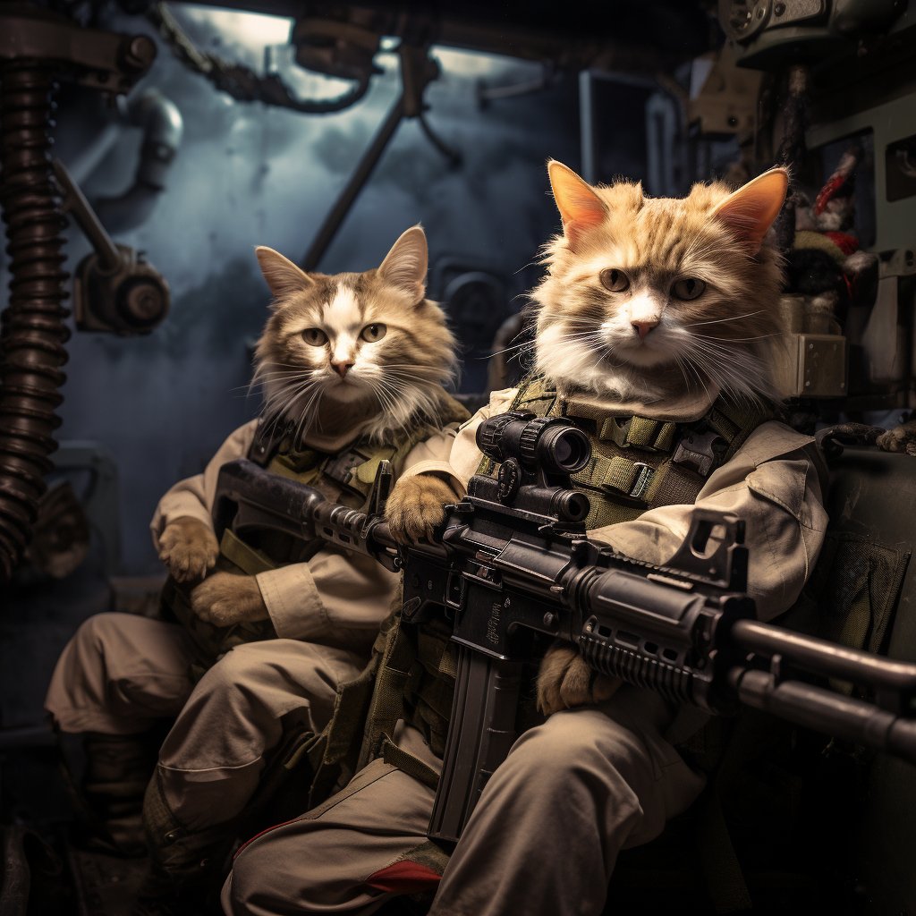 Dedicated Machine Gun Operator The Pet Canvas Image