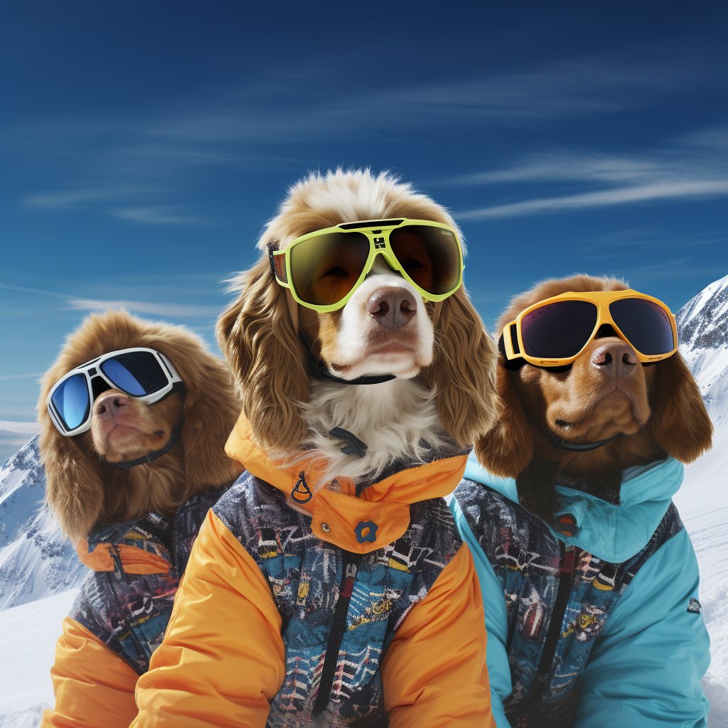 Mountain Resort Vacationer Pet Custom Canvas Image