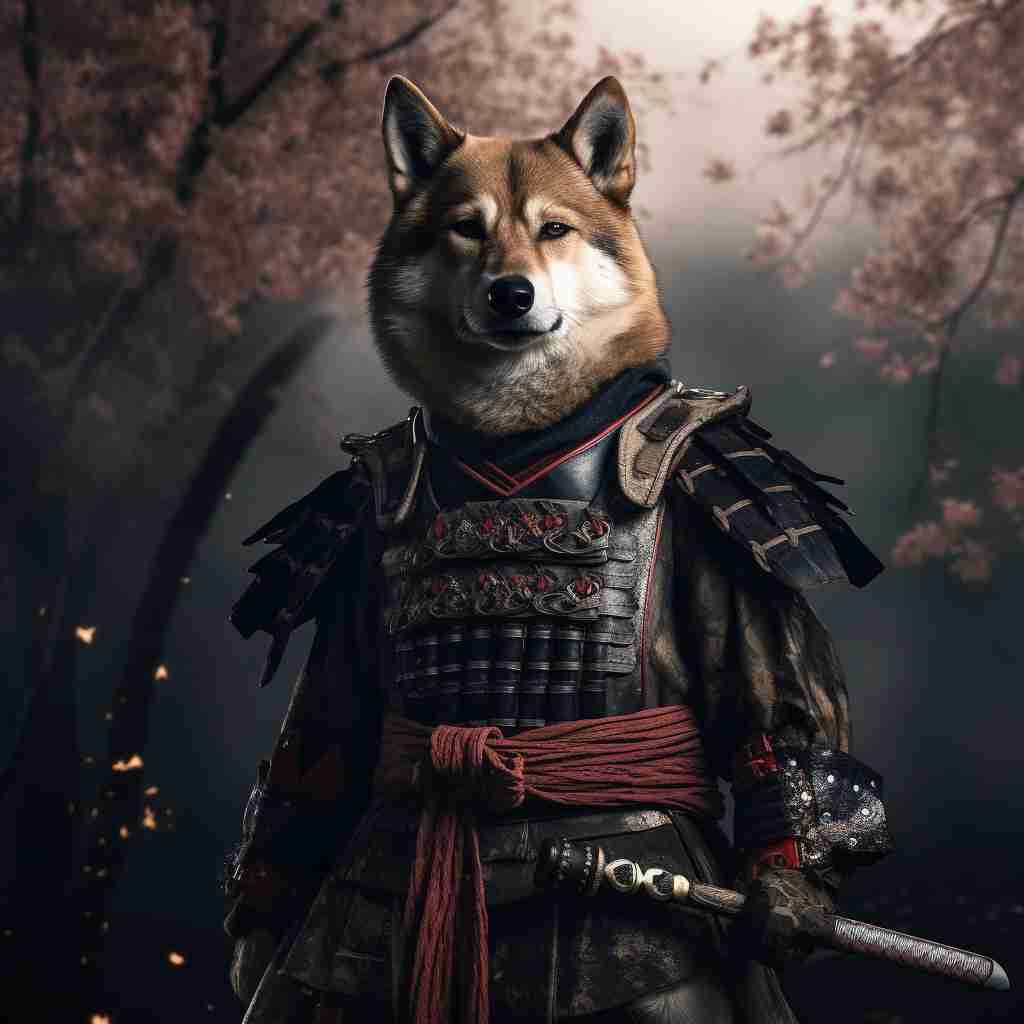 Samurai'S Peak Excellence Pet Digital Oil Painting