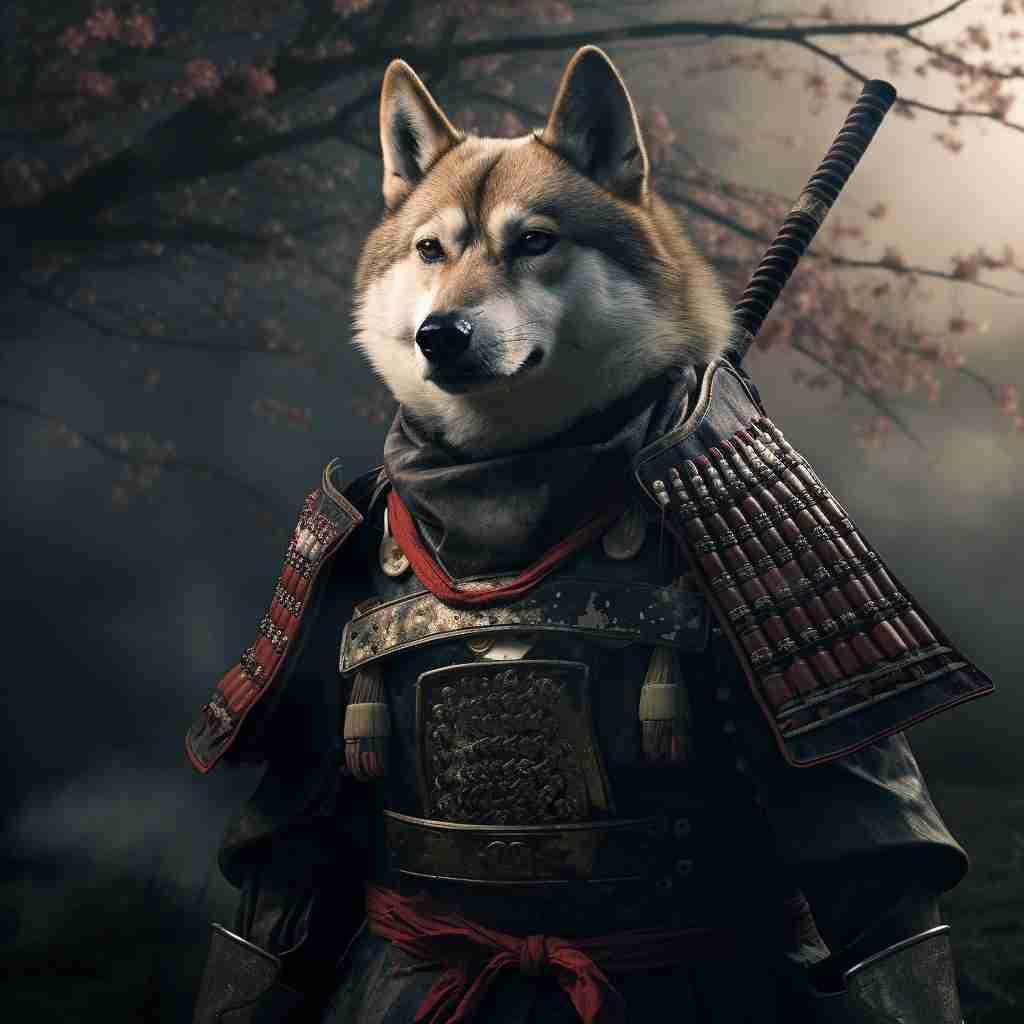 Samurai'S Tranquil Mastery Custom Pet Painting Wall Art