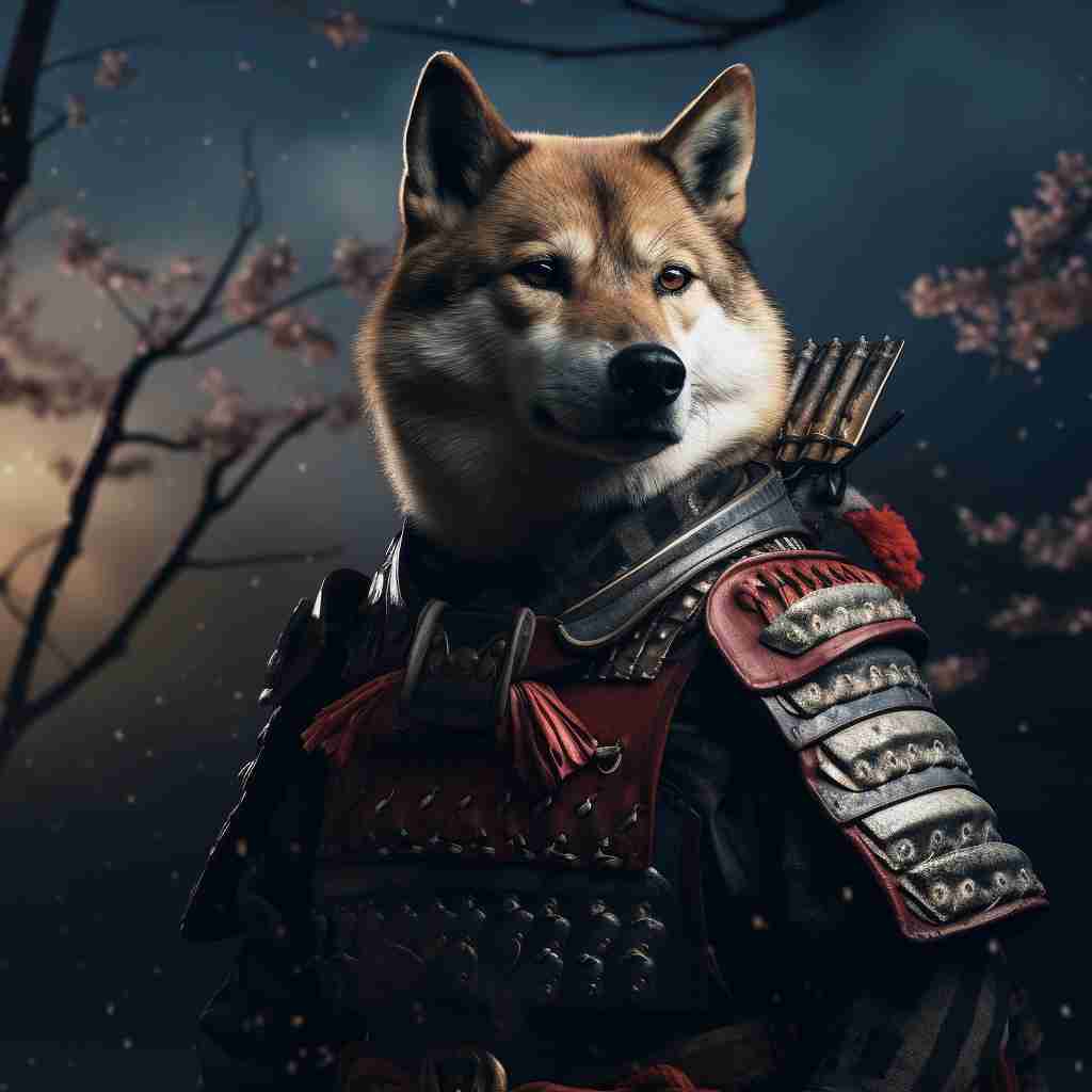 Samurai'S Unassailable Might Pet Oil Painting Wall Art