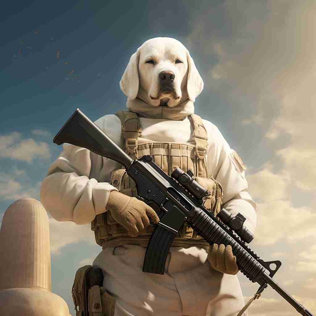 Stalwart Soldier Painting Your Pet Wall Art