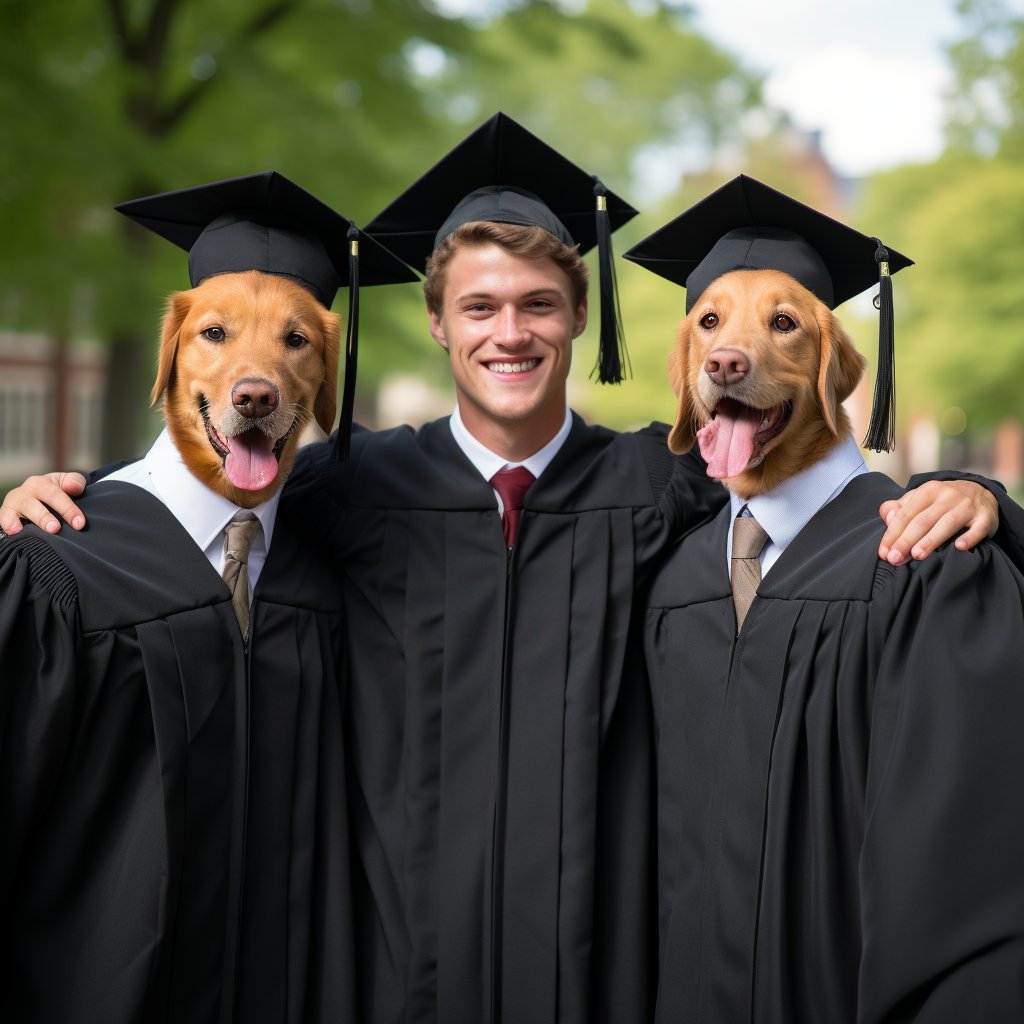 Chewy Pet Paintings - Commemorate Graduation with Furry Elegance