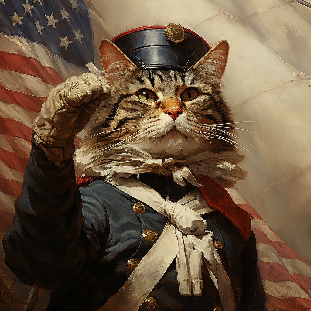 Famous Cat Paintings - Naval Icons of Feline Majesty