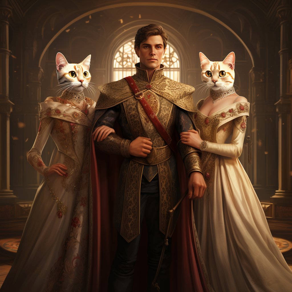 Pet Portrait Perfection: Furryroyal in High Renaissance Splendor