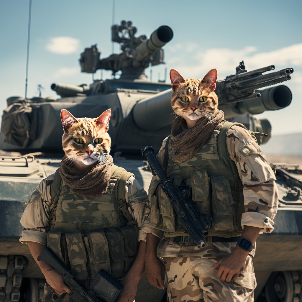 Painted Warriors: Furryroyal's Tank Crew in Pet Custom Painting