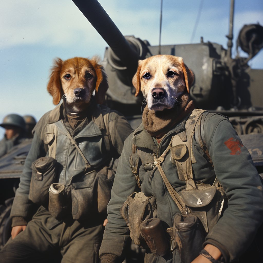 Majestic Warriors: Furryroyal's Tank Crew in Cat Portraits