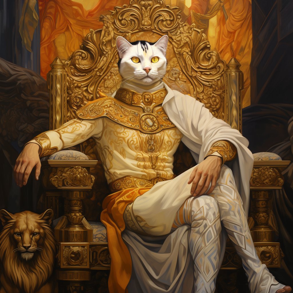 Royal Splendor Captured: Furryroyal in Pet Portraits Extravaganza