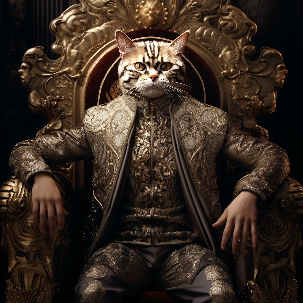 Tailored Majesty: Furryroyal's Customizable Pet Portraits