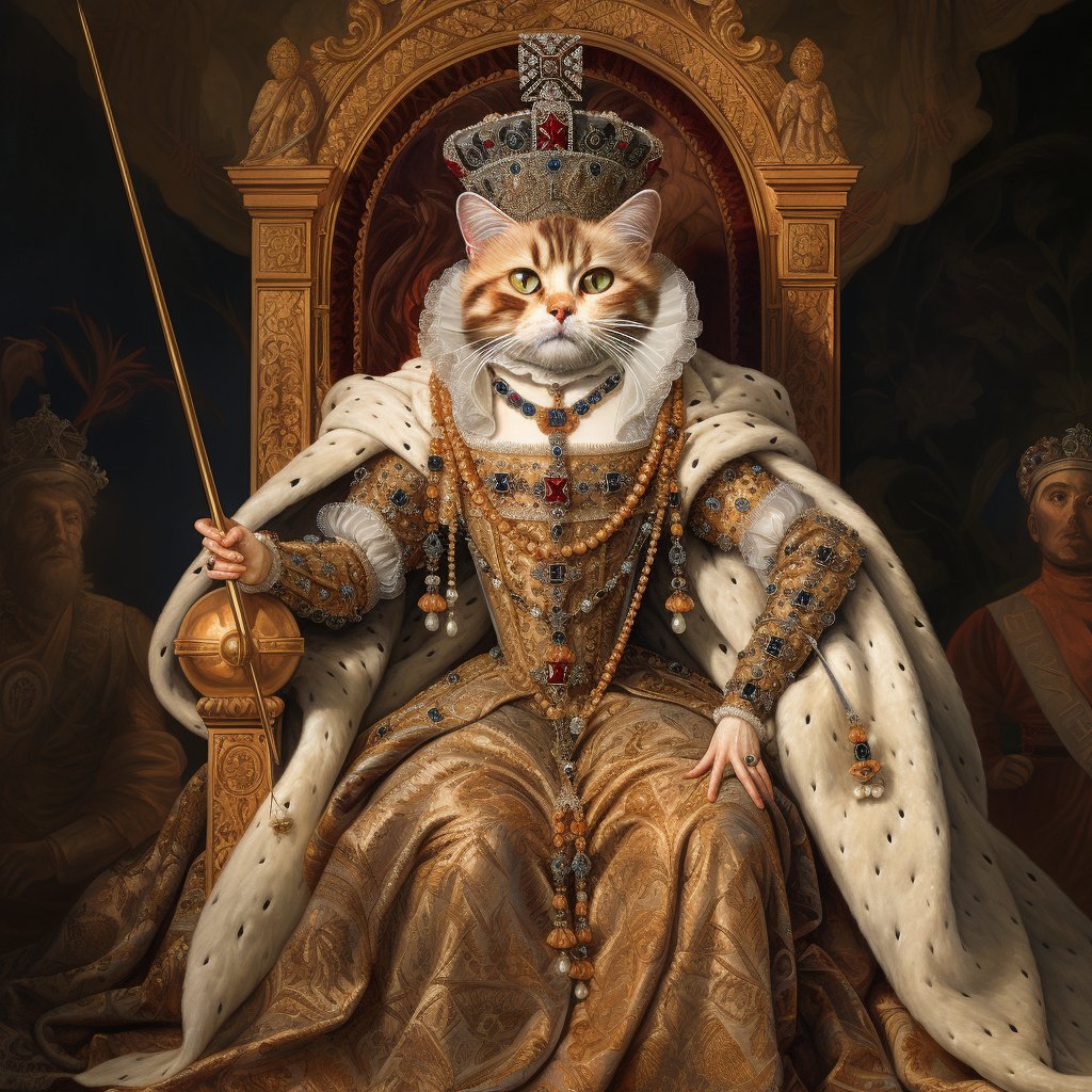 Pet Portraits Fit for Royalty: Unveiling the Purrfection of Furryroyal's Craftsmanship