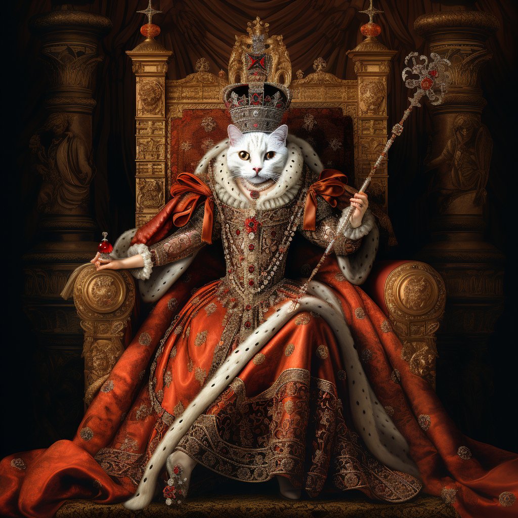 Imperial Canine Grandeur: Dignified Dog Portraits for Furryroyal