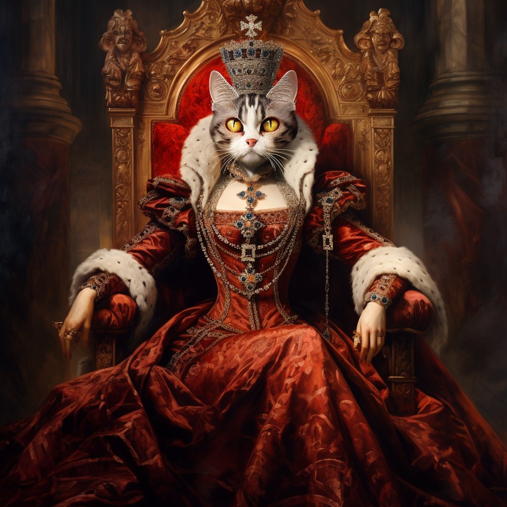 Portraits of Regality: Noble Pet Portraits Spotlighting Furryroyal's Grandeur