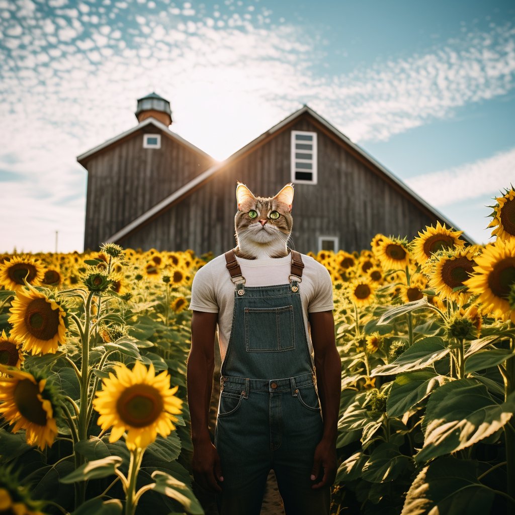 Harvest Royalty: Furryroyal's Outdoor Farmstead in Royal Painted Portraits